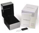 Emporio Armani Men's Black Dial Stainless Steel Chronograph Watch - AR0389